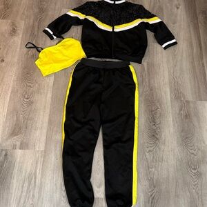 Weissman Black and Yellow Kids Track Set. Size MC